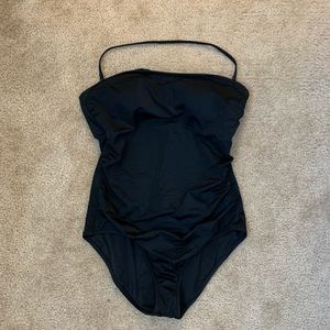JCrew Black One Piece Bathing Suit L